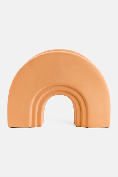 Muy Mucho Decorative Ceramic Vase, Peach