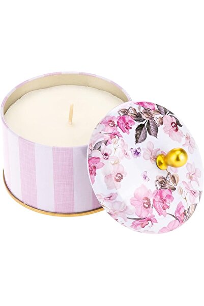 AKDC شمعة معطرة برائحة الفاوانيا والليتشي 8 سم × 8 سم × 7 سم متعددة الألوان