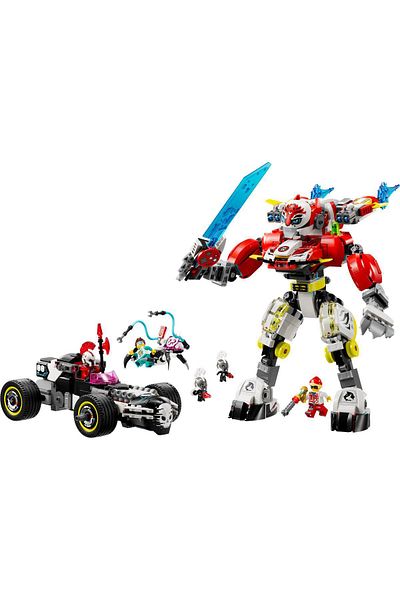 LEGO ® DREAMZzz™ Cooper’s Tiger Mech & Zero’s Hot Rod Car Toy 71497