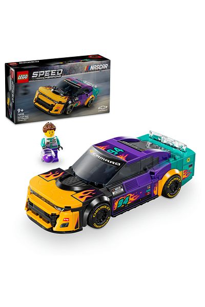 LEGO ®   مجموعة Speed ​​Champions NASCAR Next Gen Chevrolet Camaro ZL1 - 76935 للأطفال بعمر 9 سنوات فما فوق (328 P)
