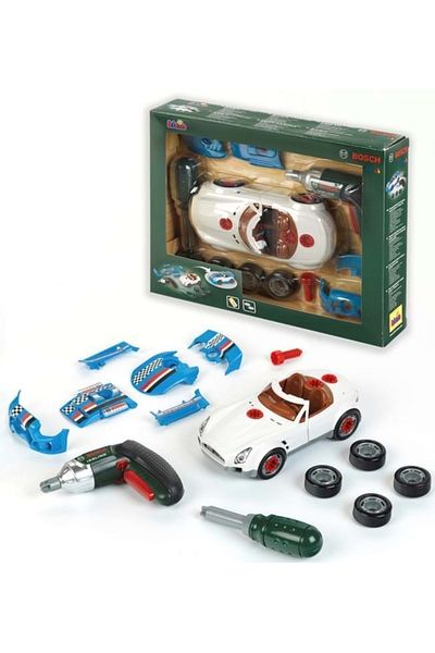 Klein Toy, Car Set With Bosch Tuning Accessories