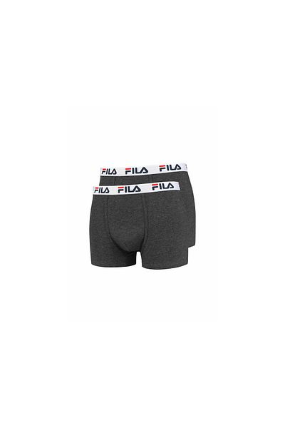Fila Herren Boxershorts, 2er Pack - Baumwolle, einfarbig