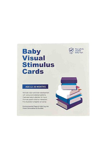 Micostore Set 16 Carduri Stimulare Vizuala Bebe 1 - 3 Ani, Cartonase Bebelusi Cu Imagini Color, Interactive