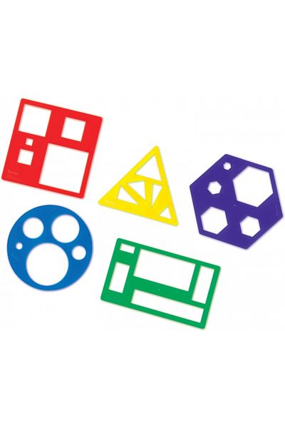 Learning Resources Primary Shapes Template Set-LER5440