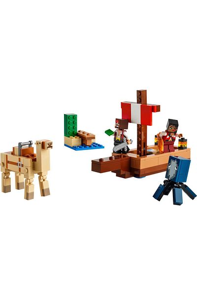LEGO ®   Minecraft ®   Pirate Ship Voyage 21259 - 8+ Creative Toy Construction Set (166 Pieces)