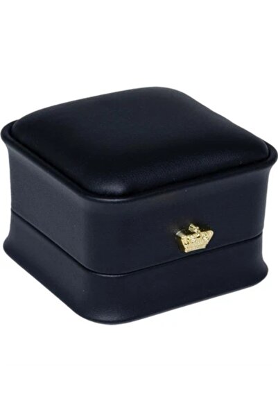 BURAKKUTU Deri Yüzük Kutusu Lüks (SİYAH)