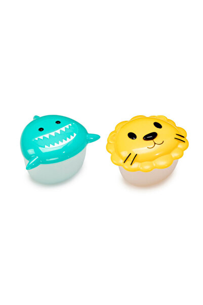 Melii Snack Food Storage Container with PP base  Shark & Lion 2 pcs