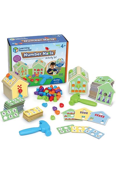 Learning Resources LR -Number Nails! Activity Set