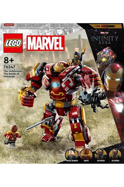 LEGO ® Marvel Hulkbuster: Battle for Wakanda 76247 - مجموعة بناء للأطفال من سن 8 سنوات فما فوق (385 قطعة)