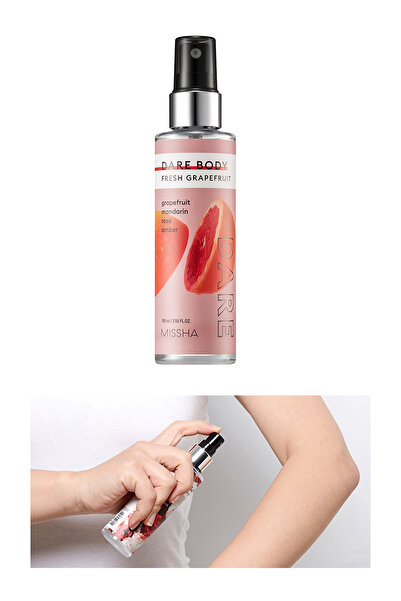 Missha Gün Boyu Kalıcı Çok Amaçlı Saç & Vücut Spreyi Dare Body Mist (Fresh Grapefruit)
