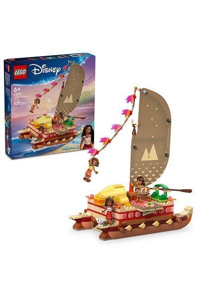 LEGO The Adventure Canoe of Disney Moana - مجموعة بناء للأعمار من 6 سنوات فما فوق (529 قطعة) 43270