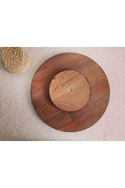 sweenhome Bamboo 360 ​​Rotating Stand Service Presentation Tray I Pizza Pie Cake Cheese Plate 30cm