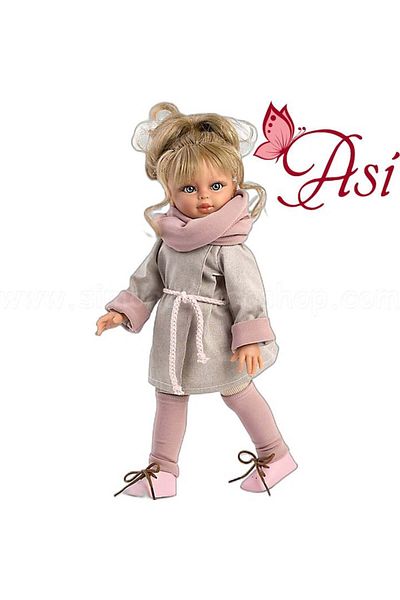 Asivil S.L. Blonde Sabrina Doll With Pink Dress And Scarf, 40cm