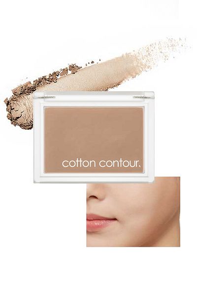 Missha Natural Looking Velvet Contour Cotton - Salted Hot Choco