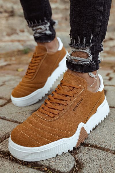 Chekich SBT CH037 Men's Shoes - Tan/WHITE