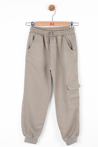 nk kids Boy's Trousers - Cargo Pocket, Elastic Waist and Belted Elastic Leg, 8-14 Years 67701