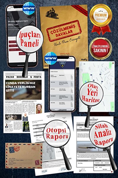 çözülmemiş davalar Detective Game Bloody Money Murder Decollete Game Detective Box Game Killer Who Decollete Game