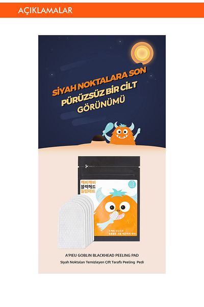 Missha A'Pieu Goblin Blackhead Peeling Pad - Blackhead Cleaner