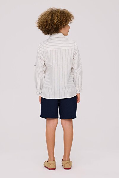 Nebbati Bg Store Boy's Stripe Shirt