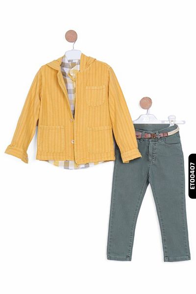 XO Kids 3-8 Years Old Boy Set 5549 - Lower and Upper Set