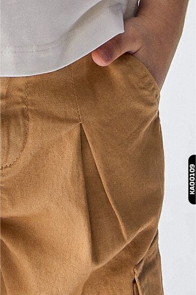 nk kids High Waisted Cargo Pocket Elastic Leg Girl's Trousers 4-8 Years 56704
