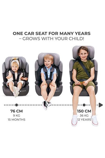 Kinderkraft - COMFORT UP i-Size Car Seat - Group 1 /2/3 - Black