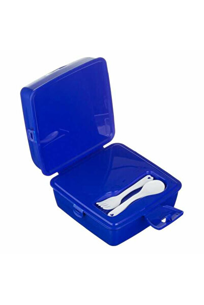 Micostore Πλαστική κατσαρόλα, με χωρίσματα για παιδιά, δεινόσαυροι, μπλε, για αγόρια, 1,3 λίτρα, 15 x 15 x 9,2 εκ.