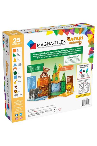 Magna Tiles Magna-Tyles - Safari - 25 Pieces