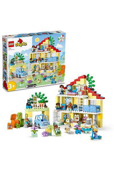 LEGO ®   Duplo ®   3 in 1 Family House 10994 - 3+ Educational Toy Construction Set (218 Pieces)