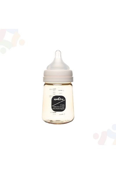 Spectra Black Wide Neck Baby Bottle