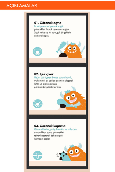 Missha Siyah Noktalar İçin 3 Aşamalı Burun Bandı A'PIEU Goblin Blackhead 3-Step Nose Pack