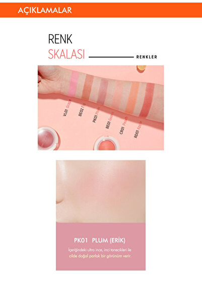 Missha Meyve Renkleriyle Doğal Ve Parlak Görünüm Sunan Jel Allık A'pıeu Juicy-pang Jelly Blusher (PK01)