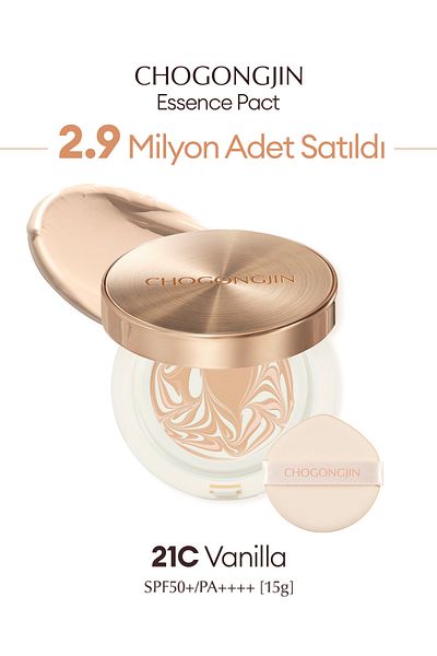Missha Essence Bb Chogongjin Esence Pact - Moisturizer with Anti-Aging Care, Spf50+/Pa++++ (21C)