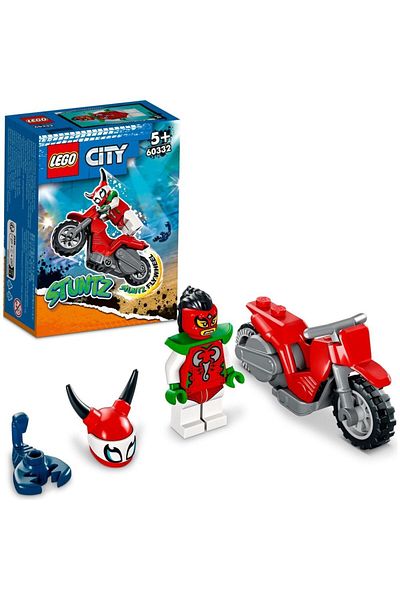 LEGO ® City Fearless Scorpion Demonstration Motorcycle 60332 - Creative Toy Building Set (15 Pieces)