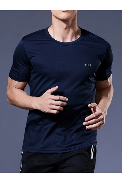 Karatopak Αθλητικό μπλουζάκι αθλητικής τεχνικής απόδοσης με στάμπα Run Quick Dry