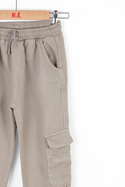 nk kids Boy's Trousers - Cargo Pocket, Elastic Waist and Belted Elastic Leg, 8-14 Years 67701