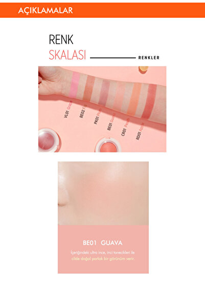 Missha Meyve Renkleriyle Doğal Ve Parlak Görünüm Sunan Jel Allık A'pıeu Juicy-pang Jelly Blusher (BE01)