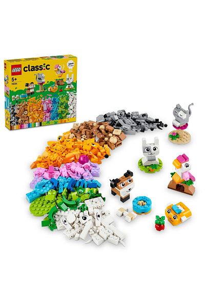 LEGO ®   مجموعة بناء الألعاب الإبداعية الكلاسيكية للحيوانات الأليفة 11034 - 5+ (450 قطعة)