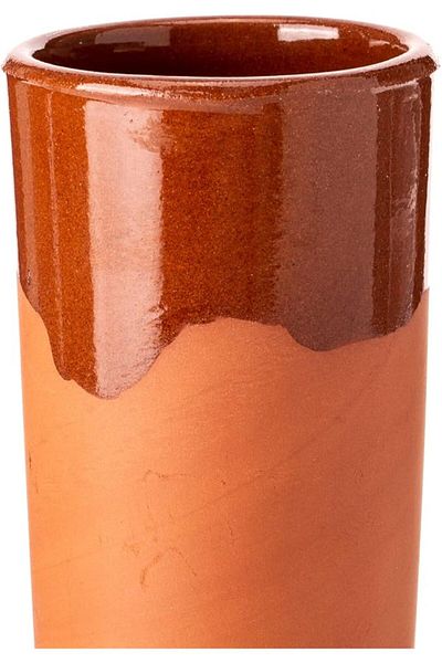 AKDC Glass Mug 7Cm X 7Cm X 16Cm Brown Colour