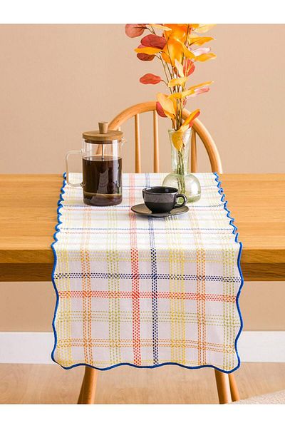 LC Waikiki Lcw Home Plaid Patterned Runner 40X120 cm