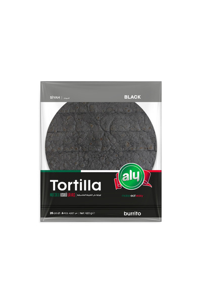 Aly Siyah Tortilla 25 cm 6' lı