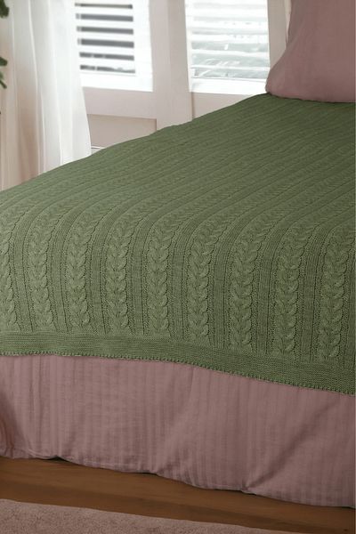 DALİSA Mathilda Knitted Soft Bedspread and Lightweight Blanket for Home Use