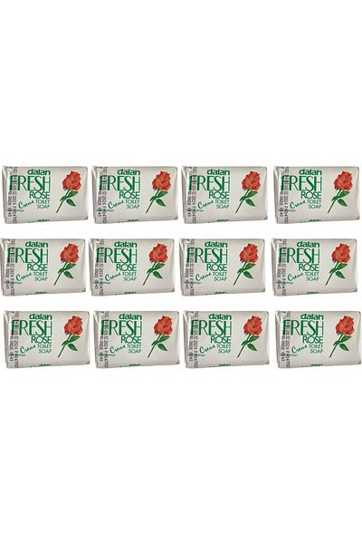 Dalan Fresh Rose Cream Toilet Soap Fresh Feelings 100 Gr 12 Pcs