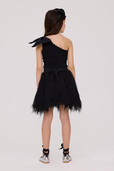 Tyess Bg Store Girls' Black Skirt