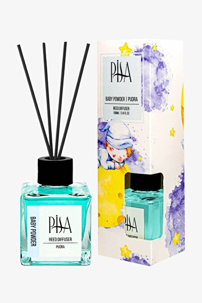 Pisa Bebek Pudrası Çubuklu Oda Kokusu Baby Powder Reed Diffuser 100ml