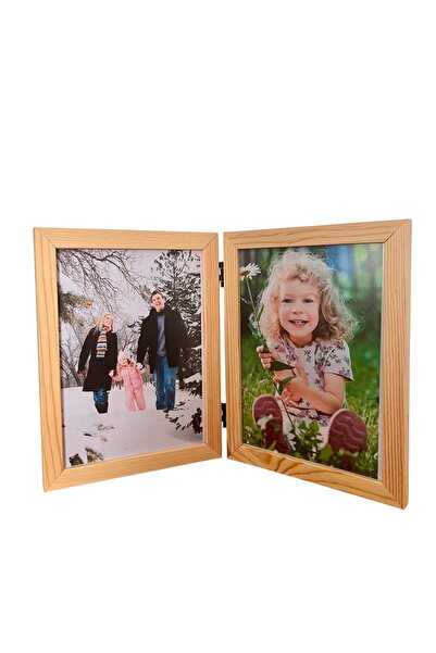 decolife Decolıfe Menteşeli Çerçeve, Fotoğraf Çerçevesi, Anı Çerçevesi, Resim Çerçevesi, Çoklu Çerçeve 21x15