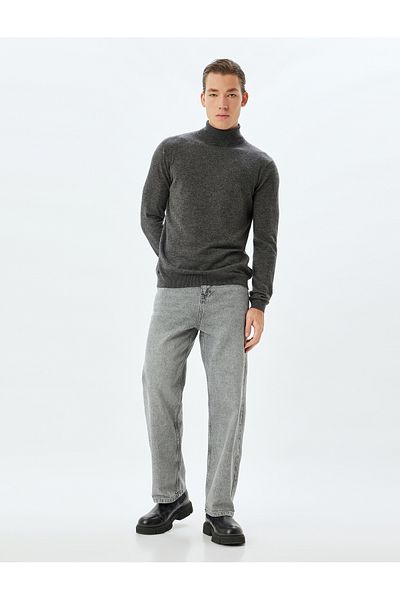 Koton Knitwear Sweater Basic Turtleneck Long Sleeve