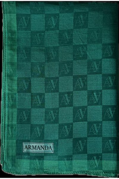 ARMANDA Σάλι Dama Monogram 3370-σμαραγδένιο