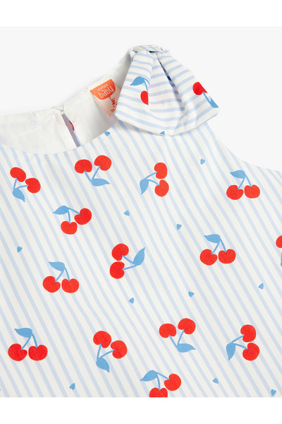 Koton Rochie din bumbac fără mâneci cu model cireș