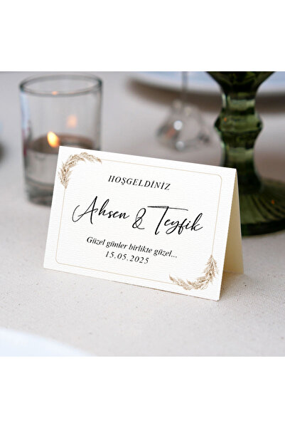 Butik Hoşgeldiniz Kartı (16 ADET) - Özel Dokulu Kağıt